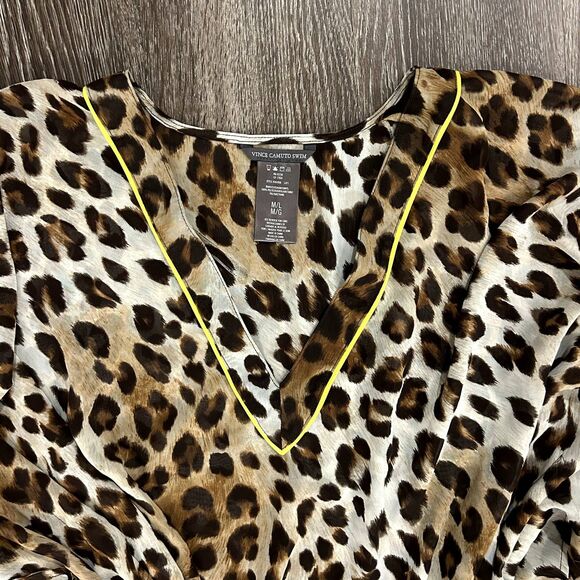 Vince Camuto Leopard Print M/L Swim Coverup - Picture 5 of 9